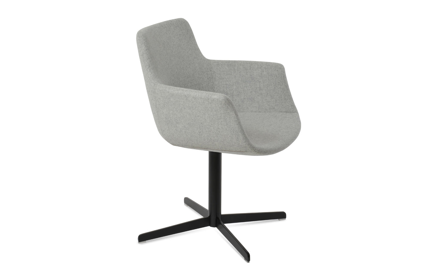 Bottega 4 Star Swivel Armchair - Fabric