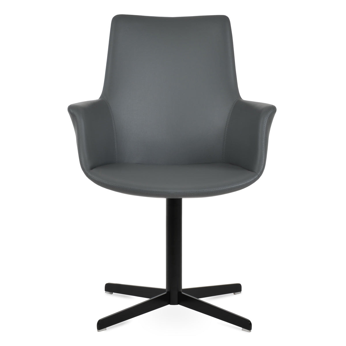 Bottega 4 Star Swivel Armchair - Leather