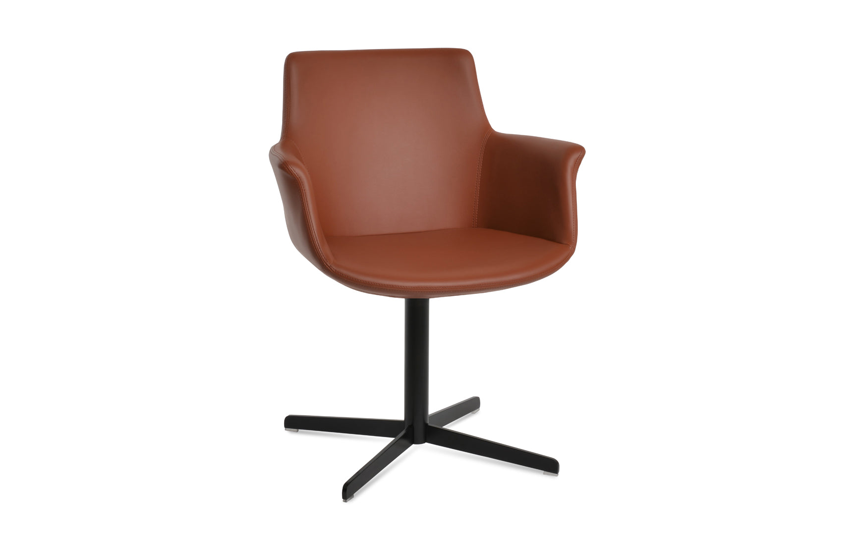 Bottega 4 Star Swivel Armchair - Leather