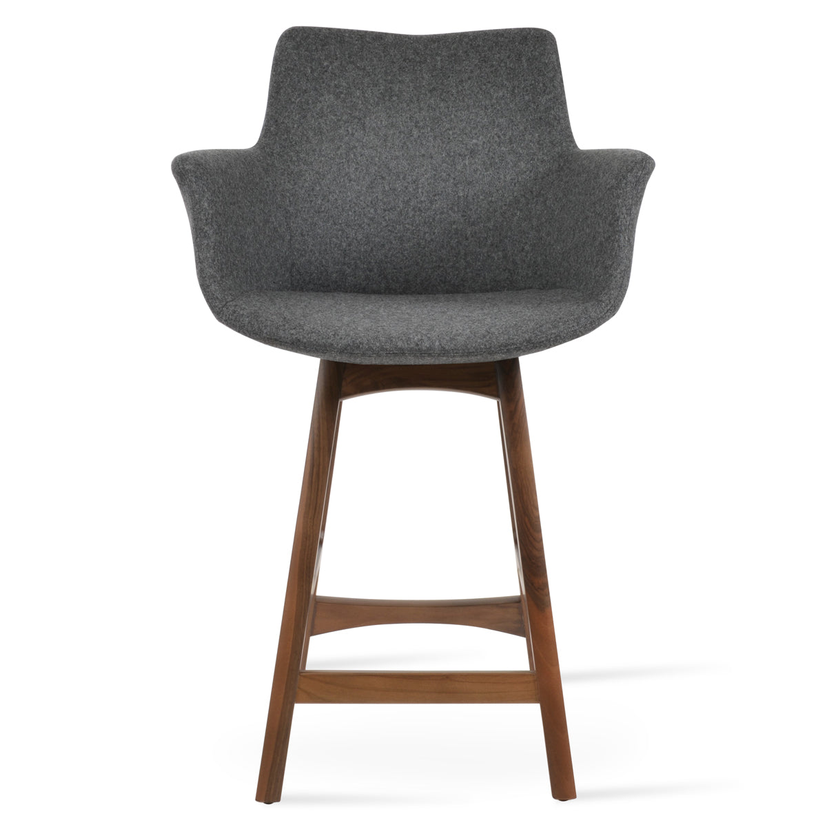 Bottega PR-Wood Bar Stool-Fabric