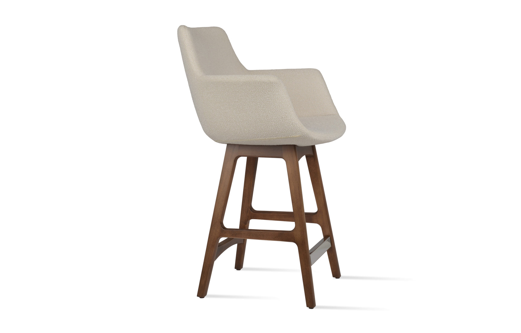 Bottega PR-Wood Bar Stool-Fabric