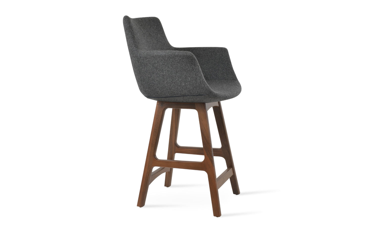 Bottega PR-Wood Bar Stool-Fabric