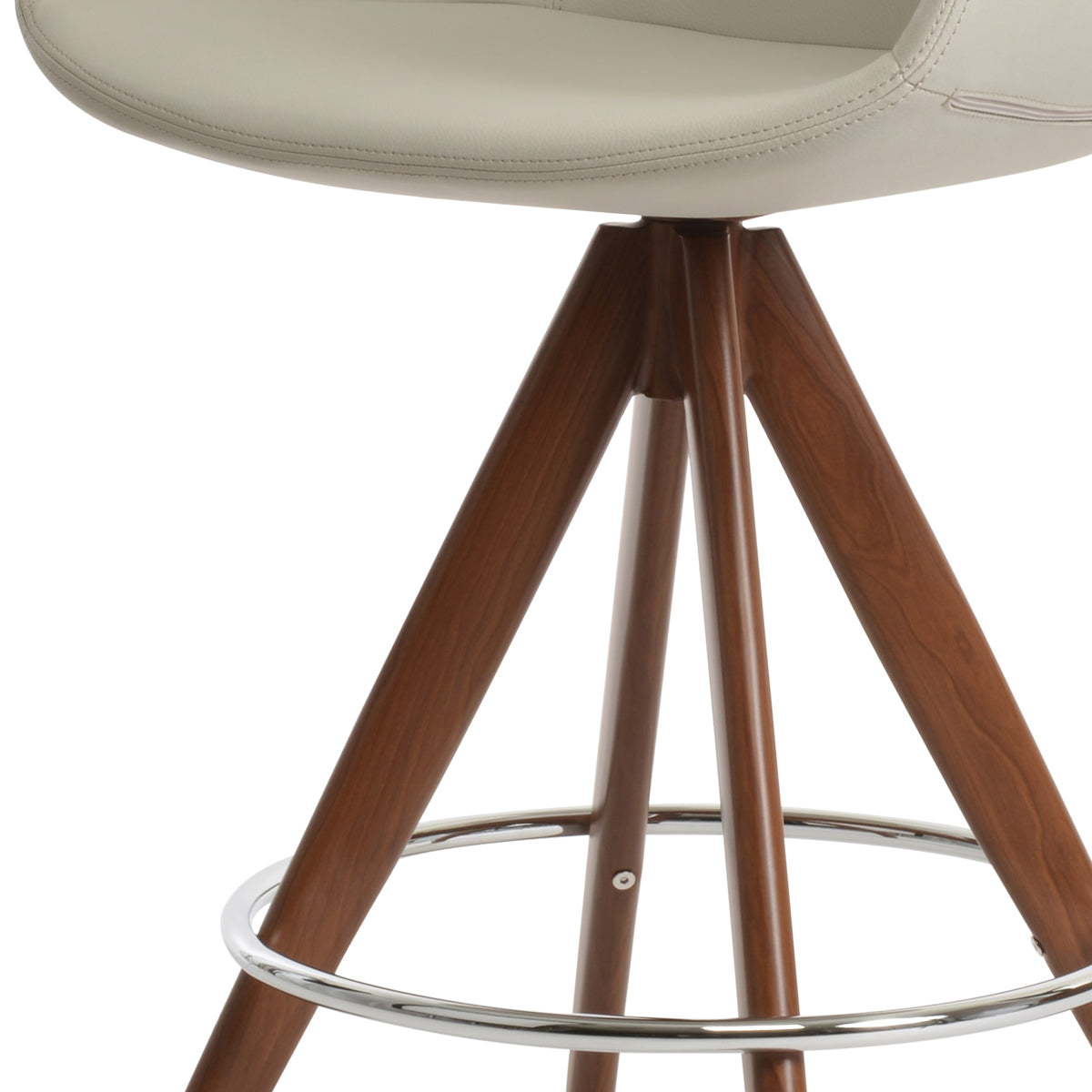 Bottega Pyramid-MW Swivel Stool-Leather