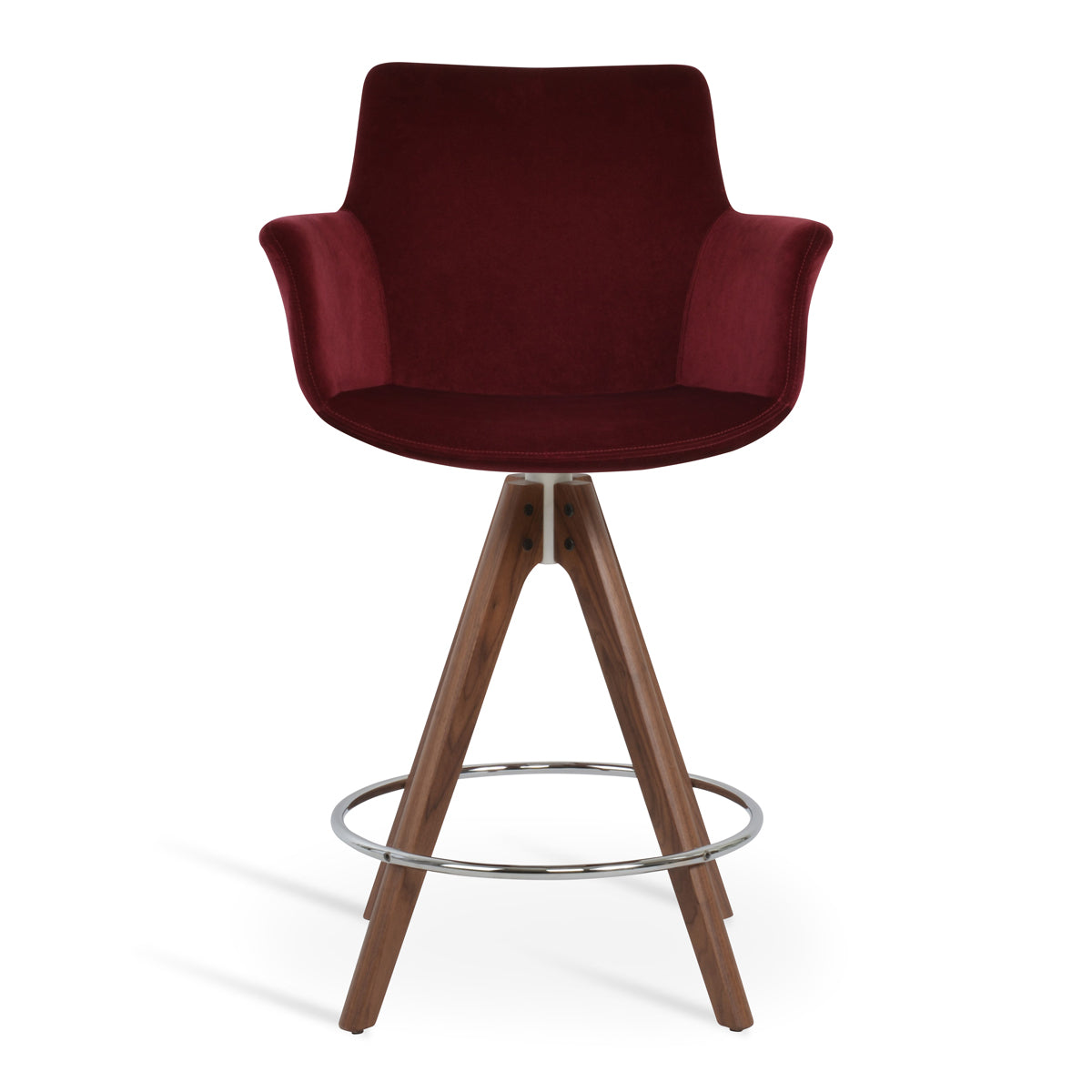 Bottega Pyramid Swivel Bar Stool