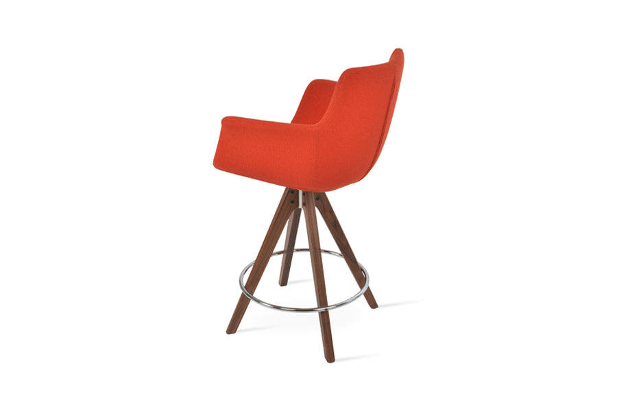 Bottega Pyramid Swivel Bar Stool