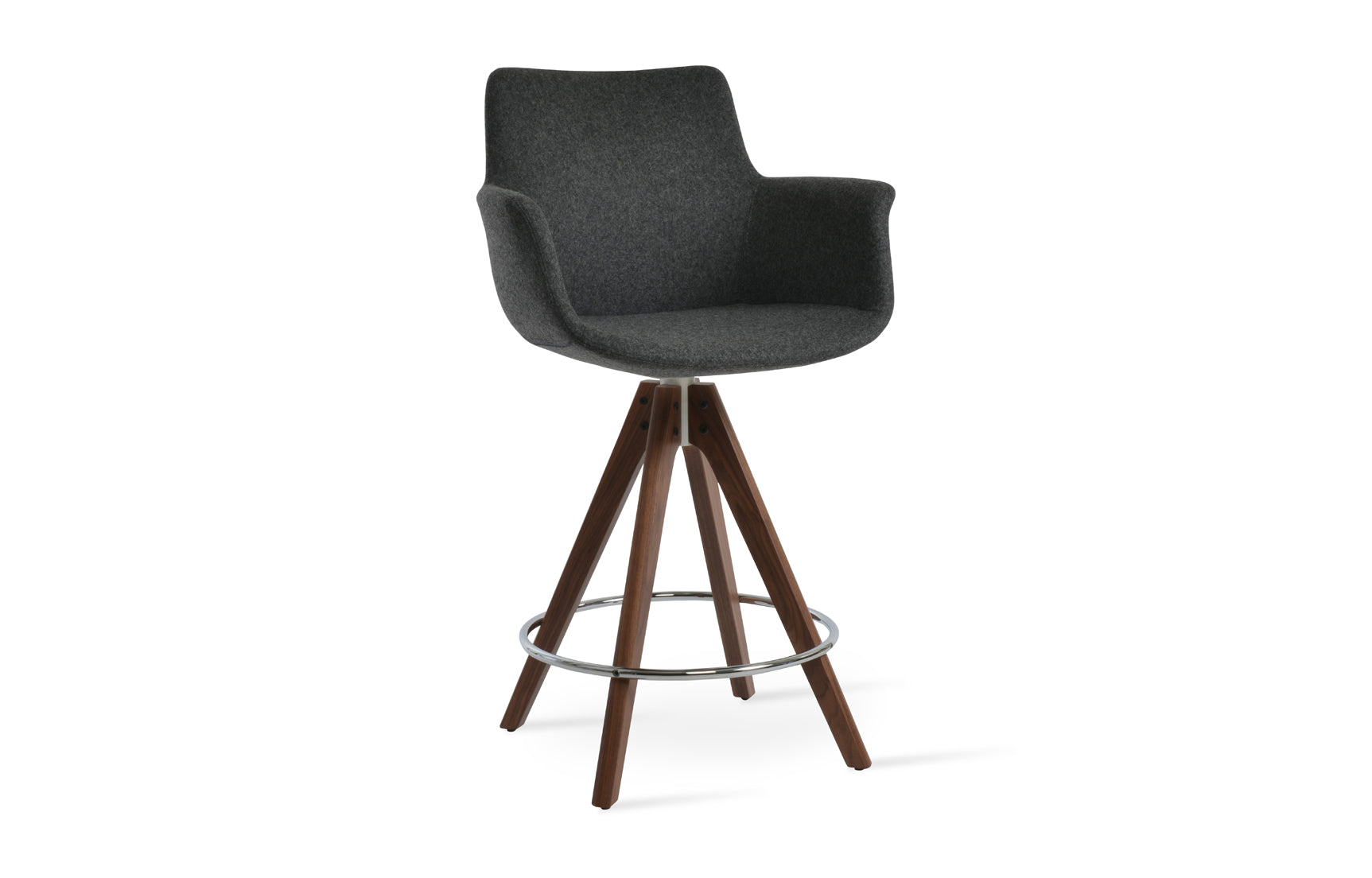 Bottega Pyramid Swivel Bar Stool