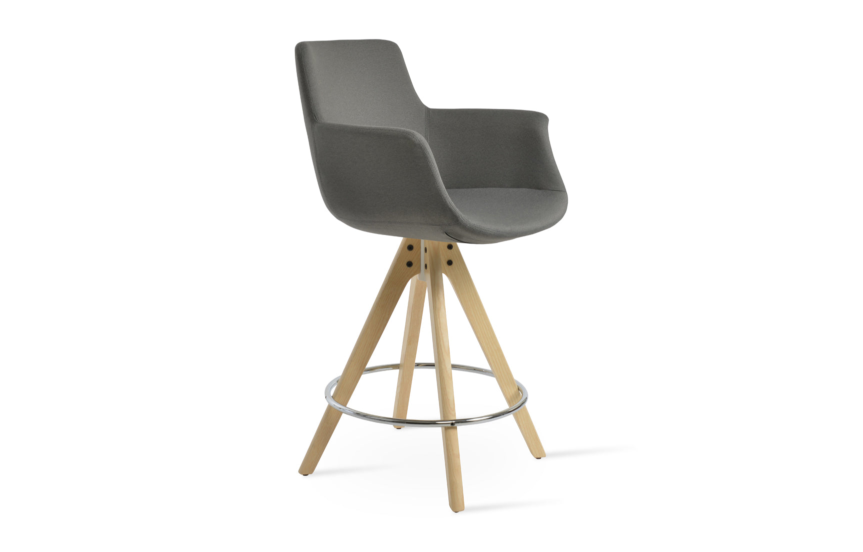 Bottega Pyramid Swivel Bar Stool