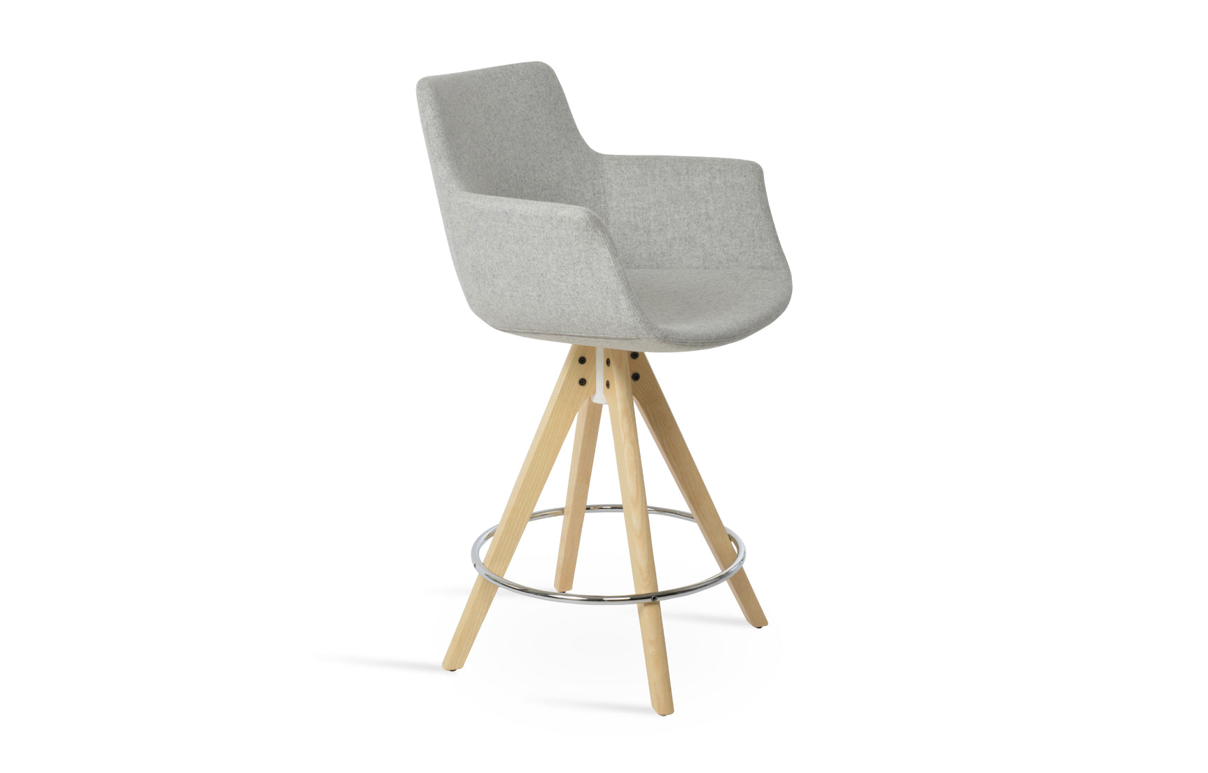 Bottega Pyramid Swivel Bar Stool