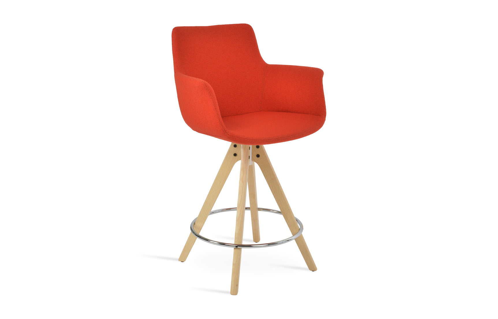 Bottega Pyramid Swivel Bar Stool