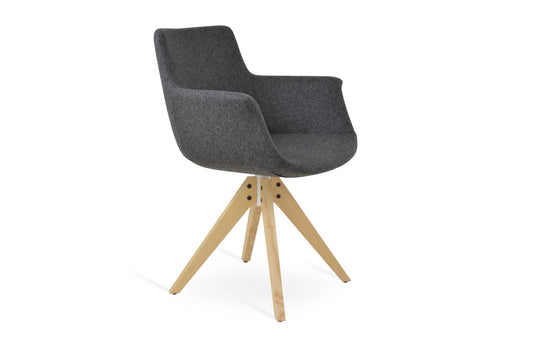 Bottega Pyramid Swivel Armchair