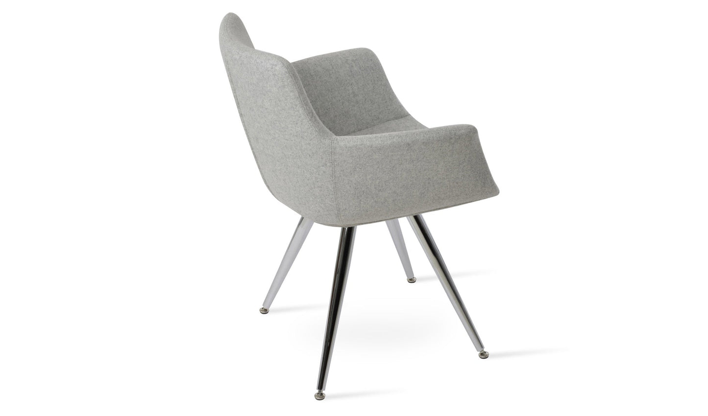 Bottega Star Armchair with Adjuster Caps