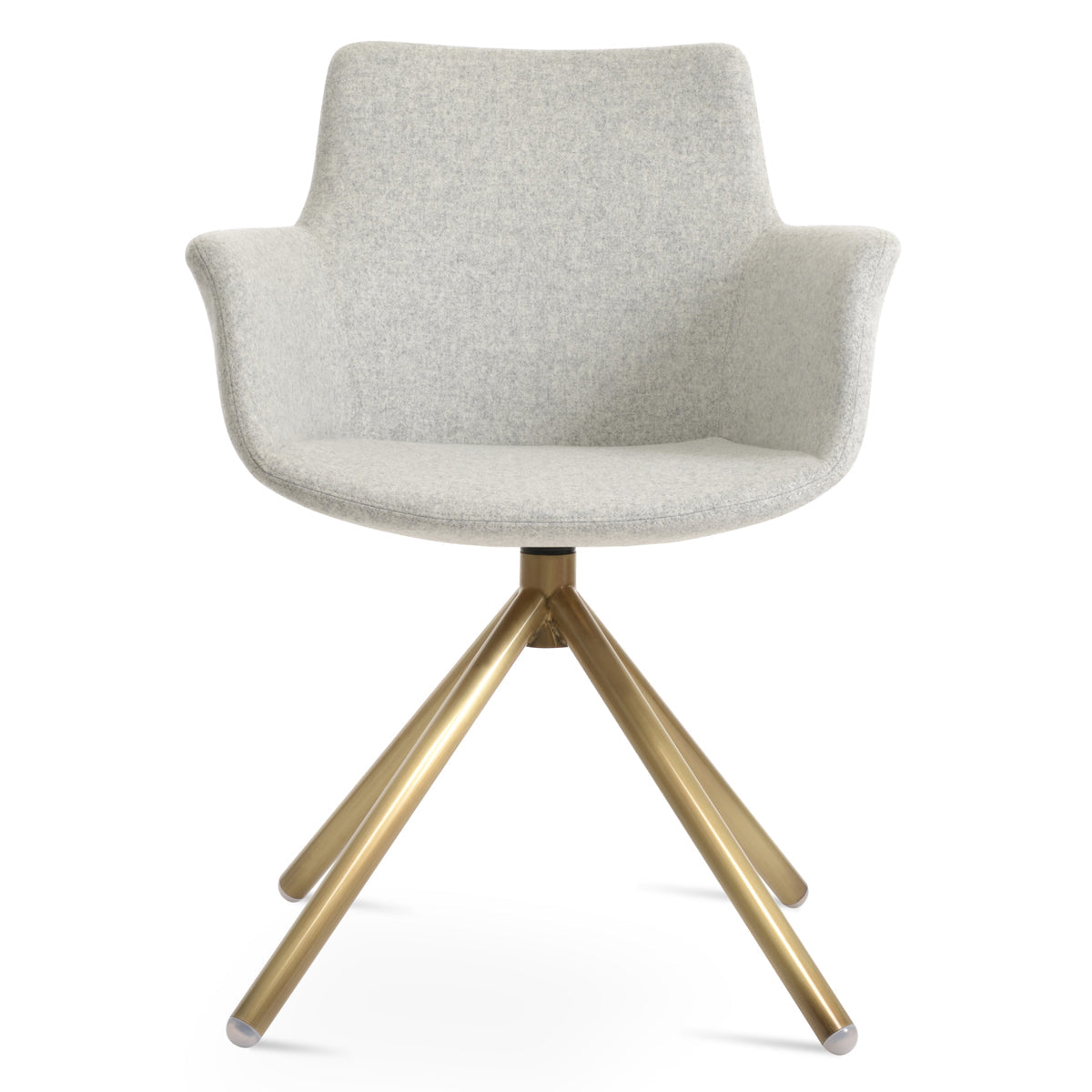 Bottega Swivel Stick Armchair - Fabric