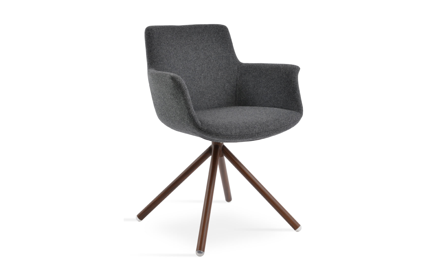 Bottega Swivel Stick Armchair - Fabric