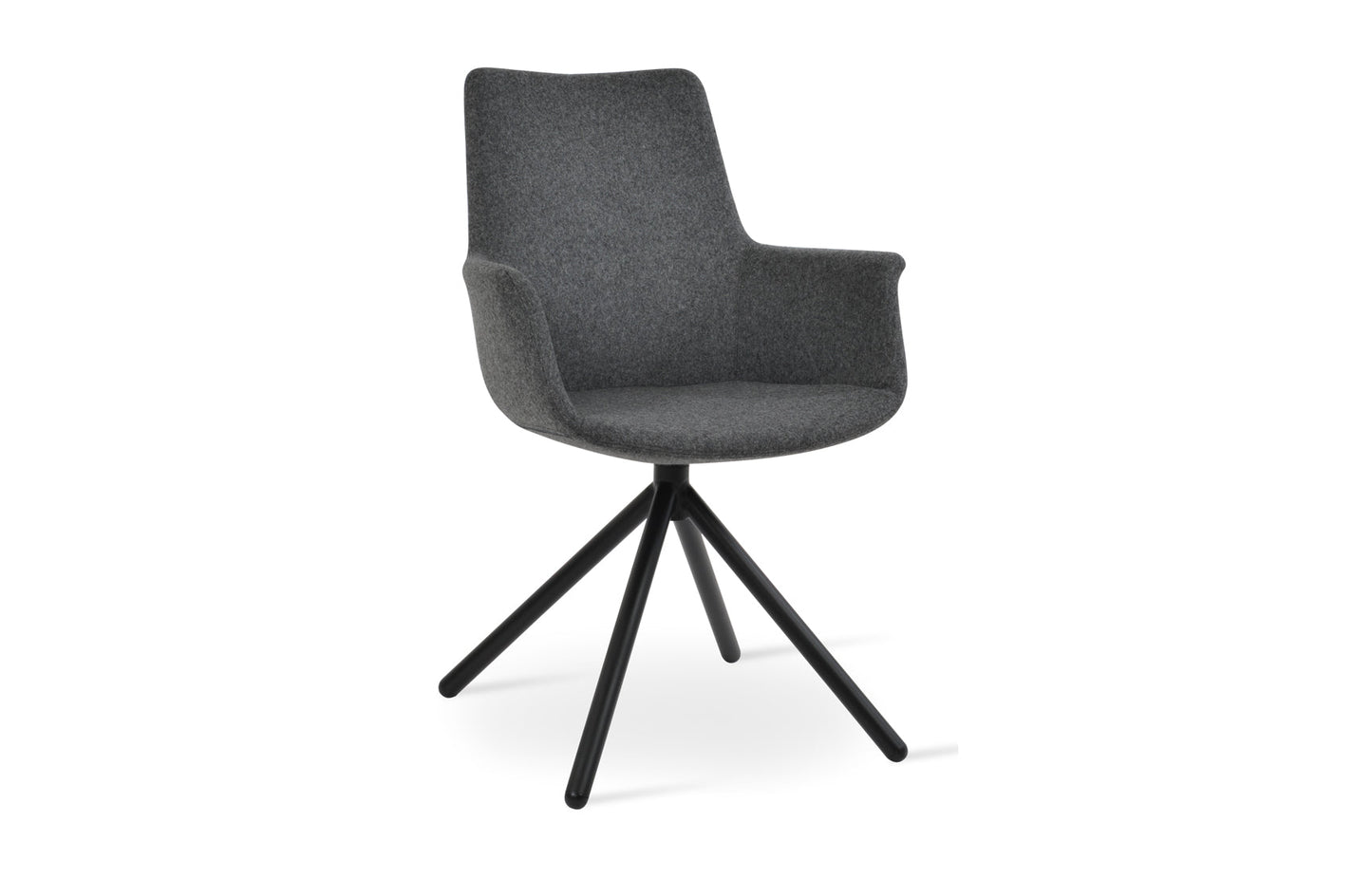 Bottega Swivel Stick Armchair - Fabric