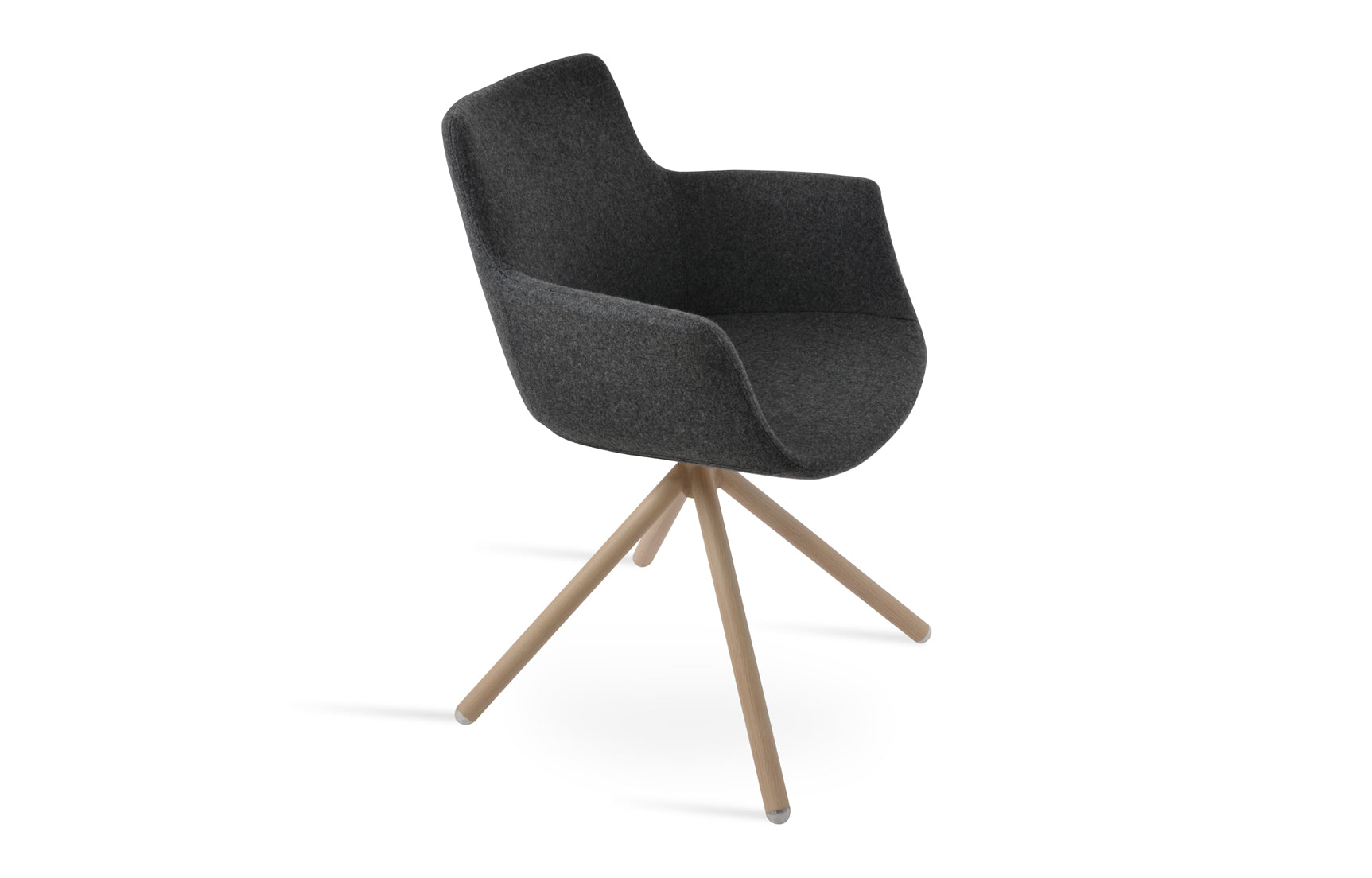 Bottega Swivel Stick Armchair - Fabric