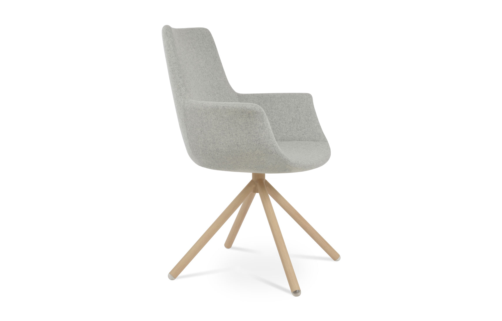 Bottega Swivel Stick Armchair - Fabric