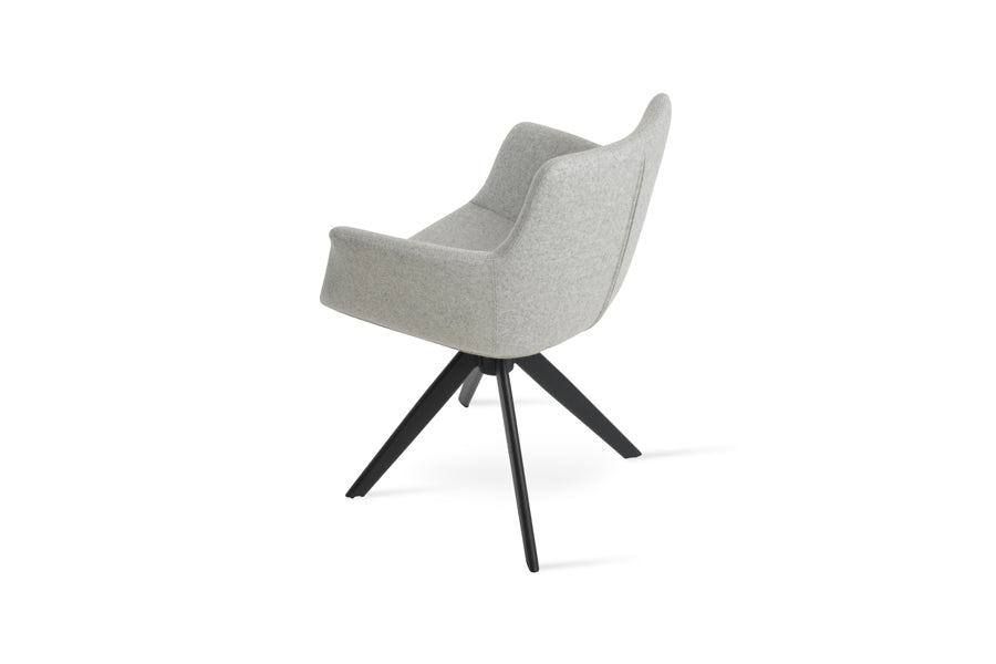 Bottega Sword Dining Armchair-Fabric