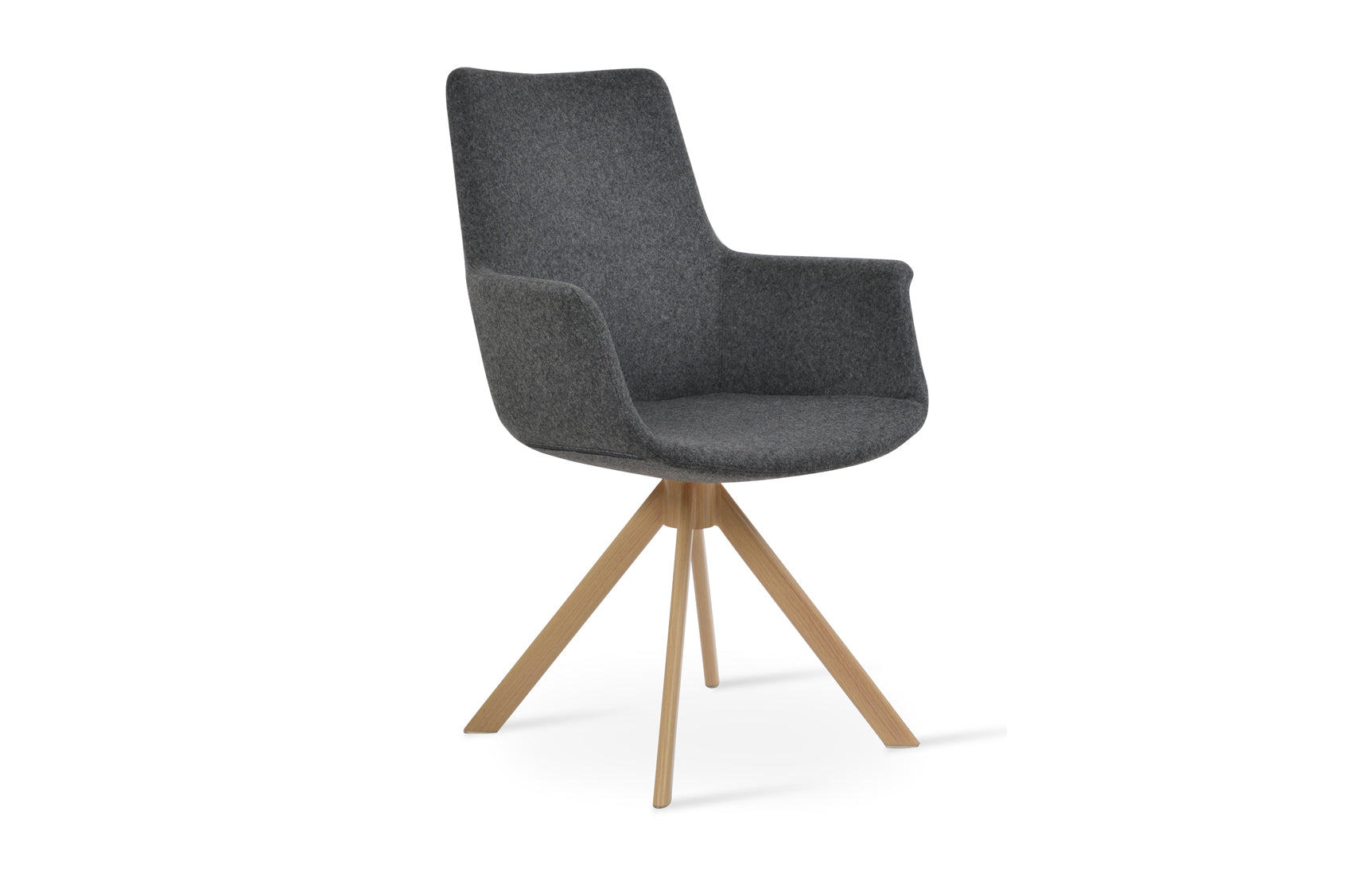 Bottega Sword Dining Armchair-Fabric