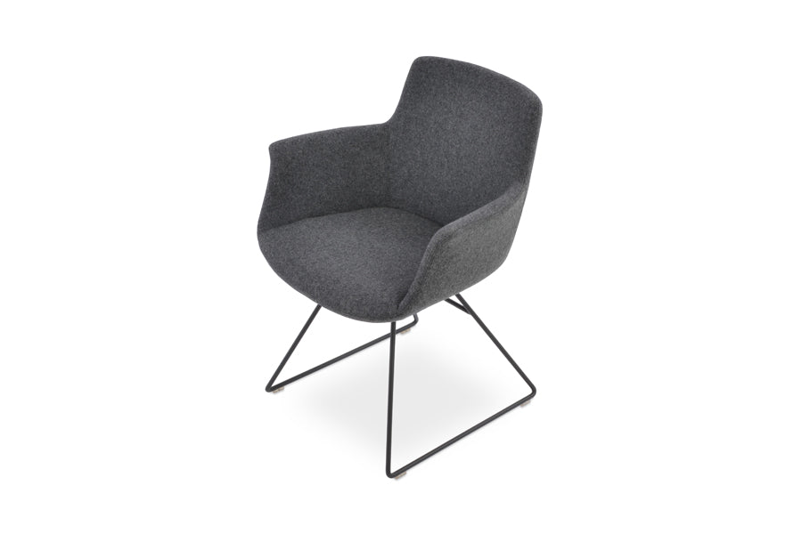 Bottega Wire Armchair-Fabric