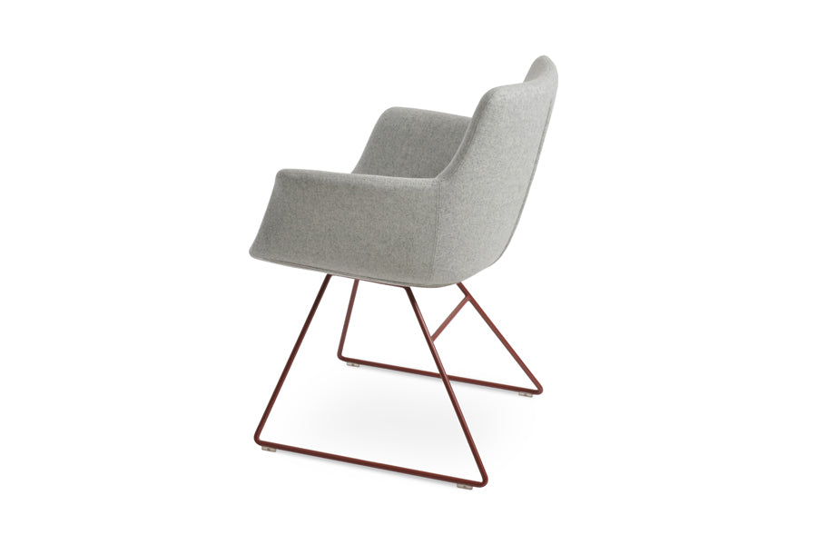 Bottega Wire Armchair-Fabric