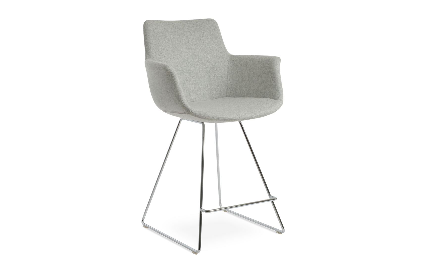 Bottega Wire Counter Stool-Fabric