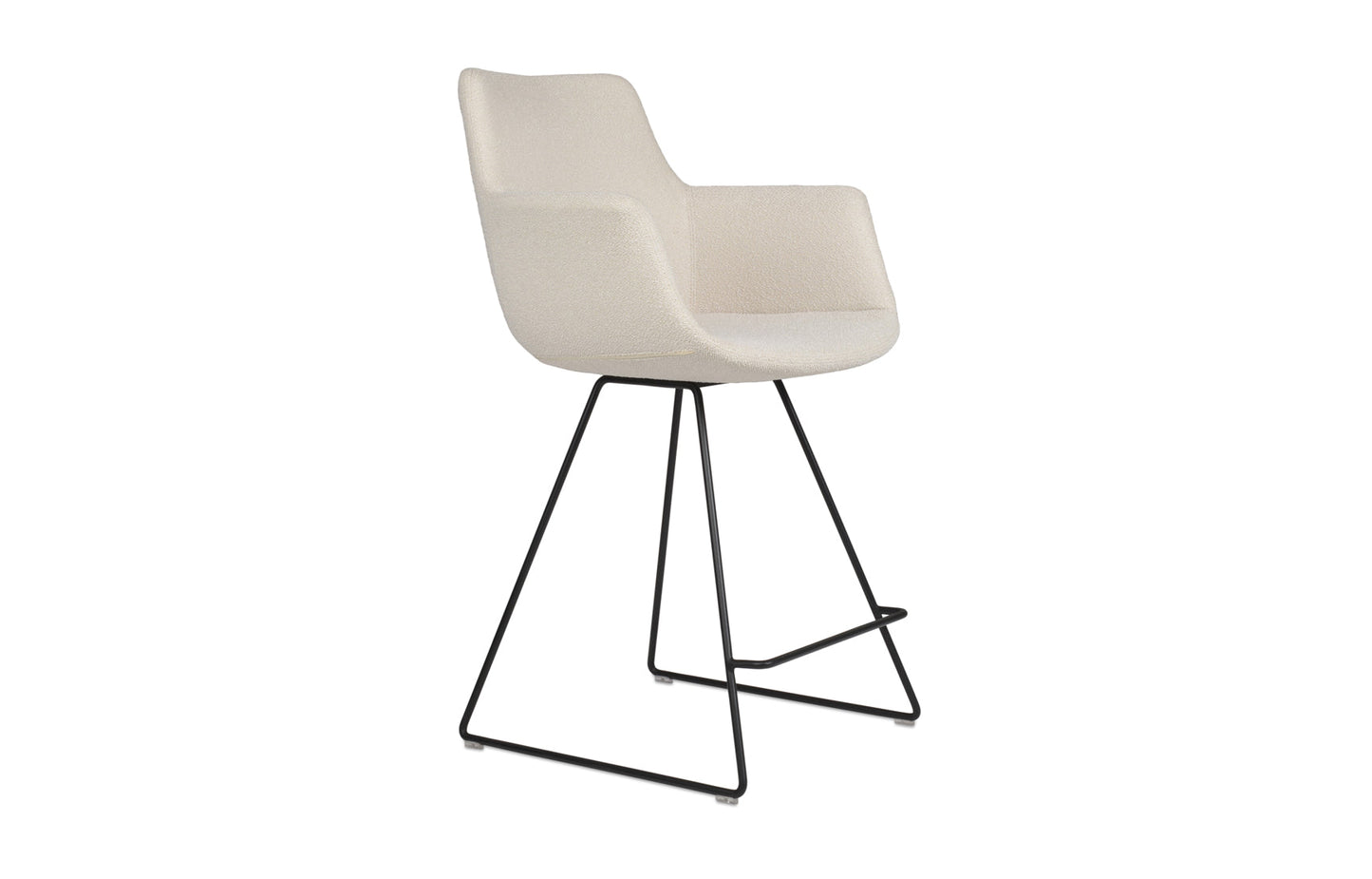 Bottega Wire Counter Stool-Fabric