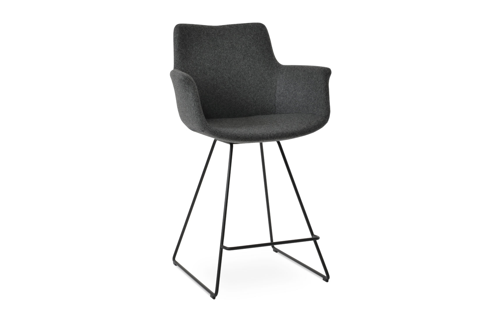 Bottega Wire Counter Stool-Fabric