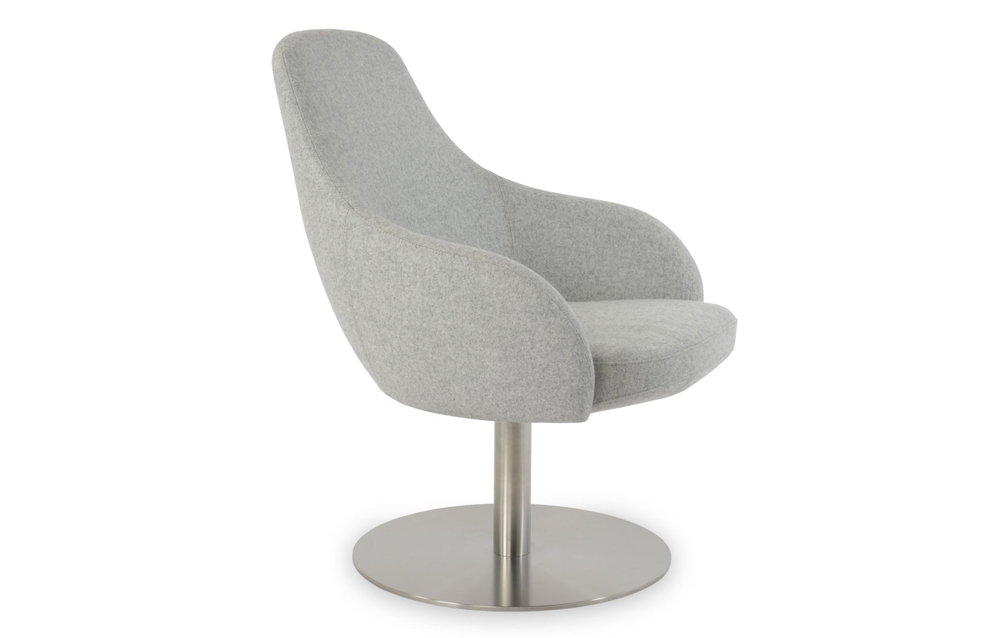 Gazel Arm Lounge Swivel Round Chair