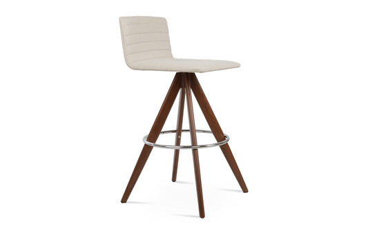 Corona Full Upholstered Pyramid-MW Swivel Stool