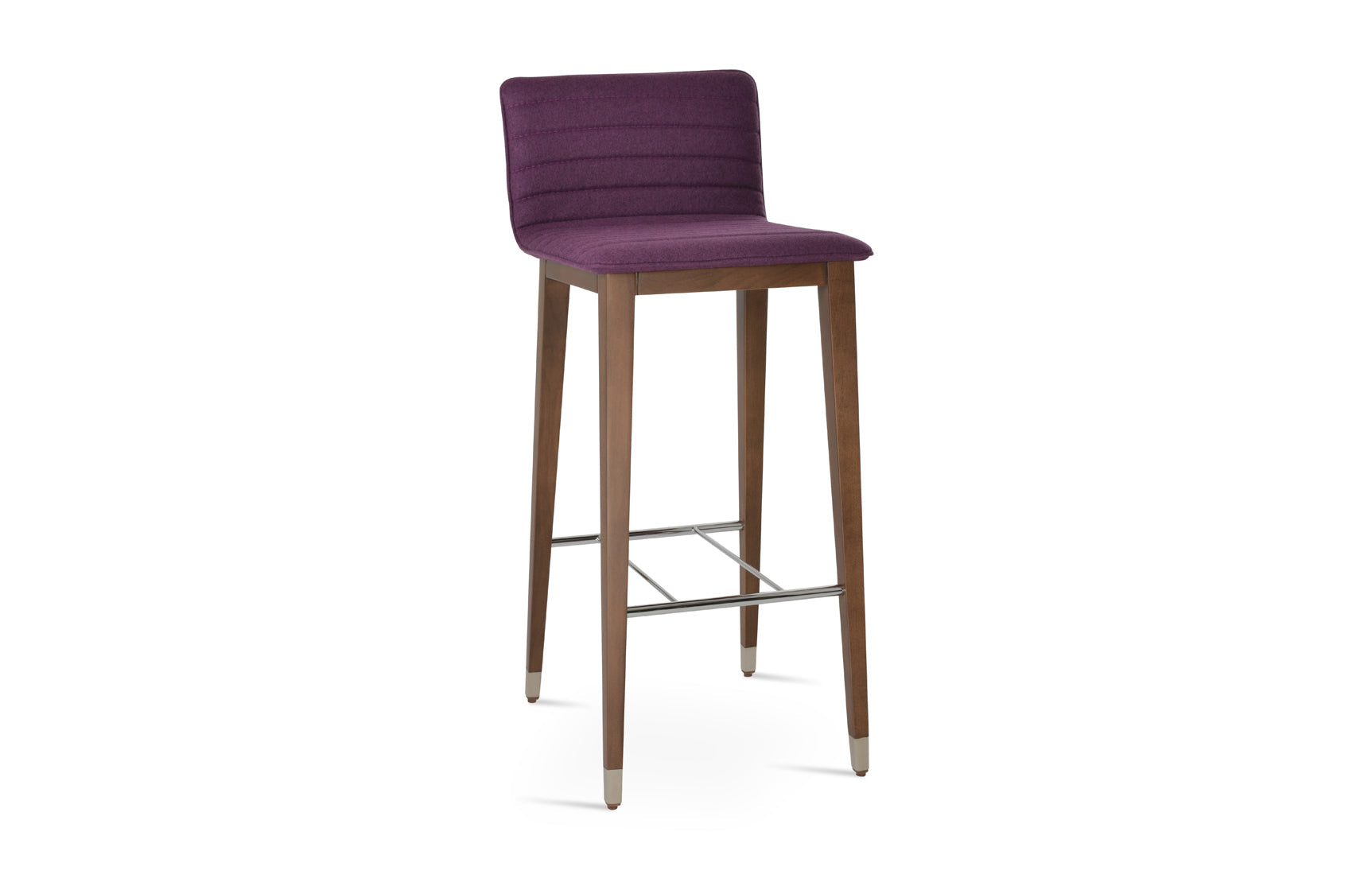 Corona Full Upholstery Wood Stool