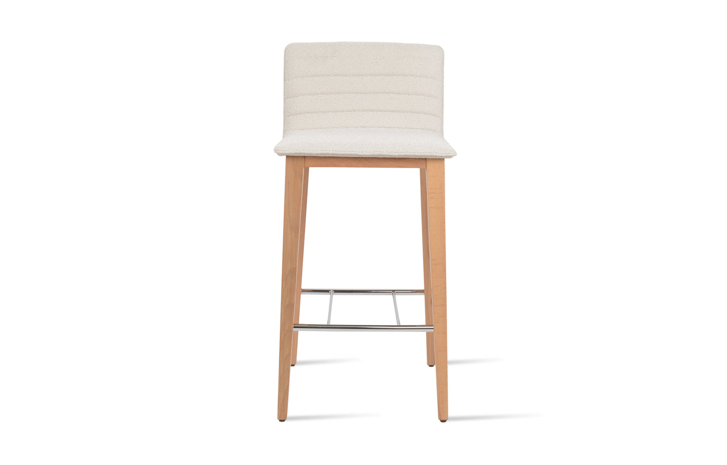 Corona Full Upholstery Wood Stool