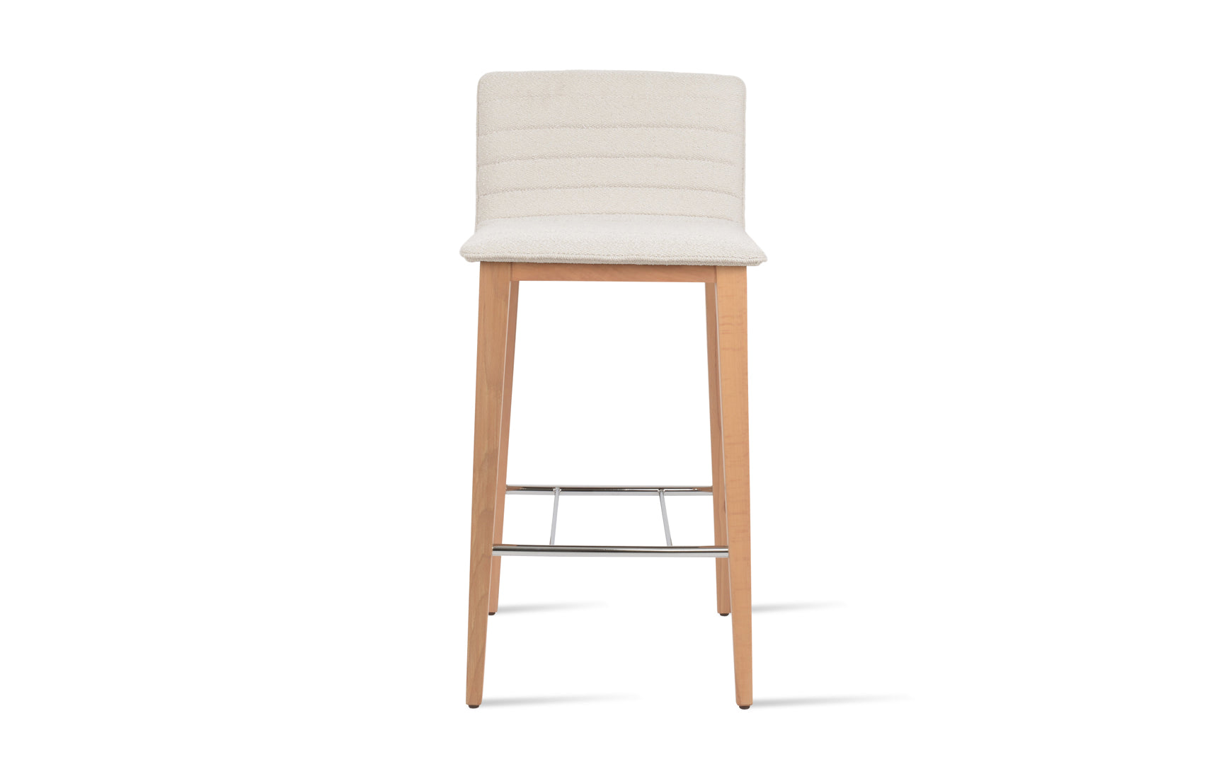 Corona Full Upholstery Wood Stool