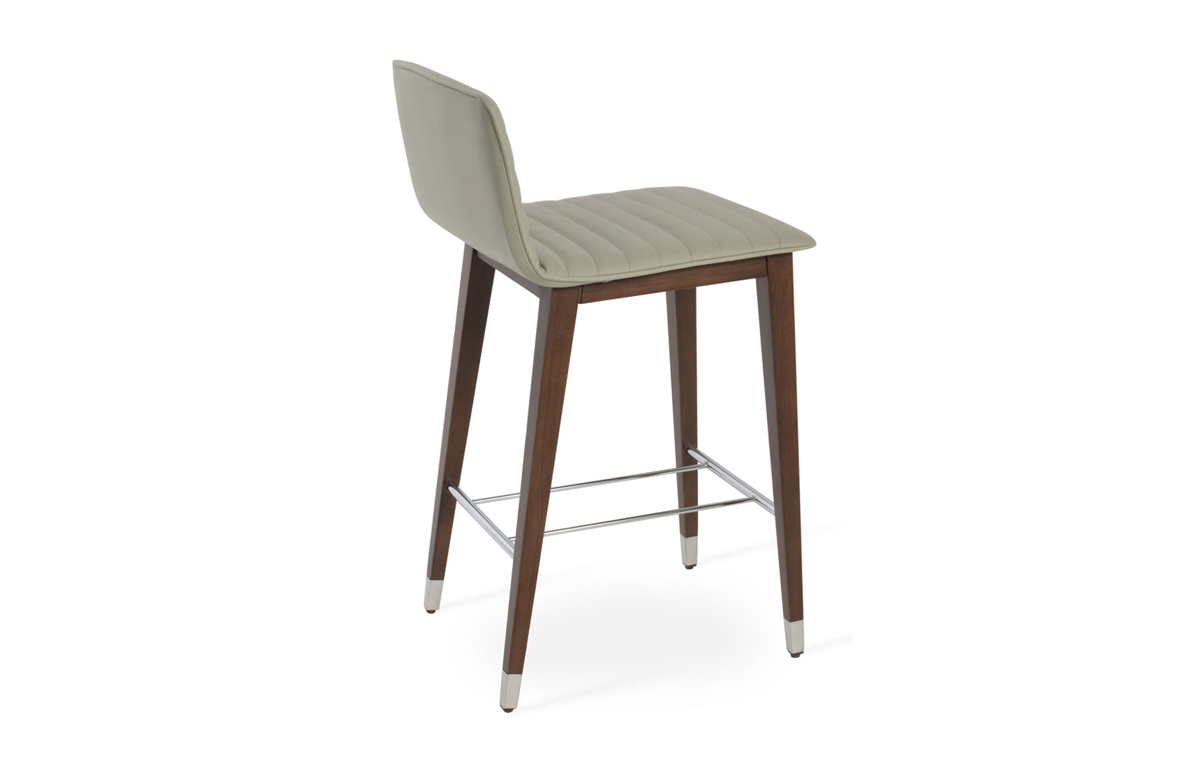 Corona Full Upholstery Wood Stool