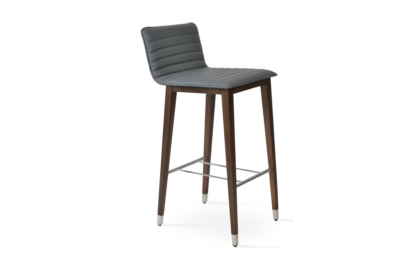 Corona Full Upholstery Wood Stool