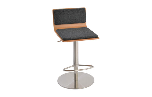 Corona Half Footrest Piston Stool-Fabric