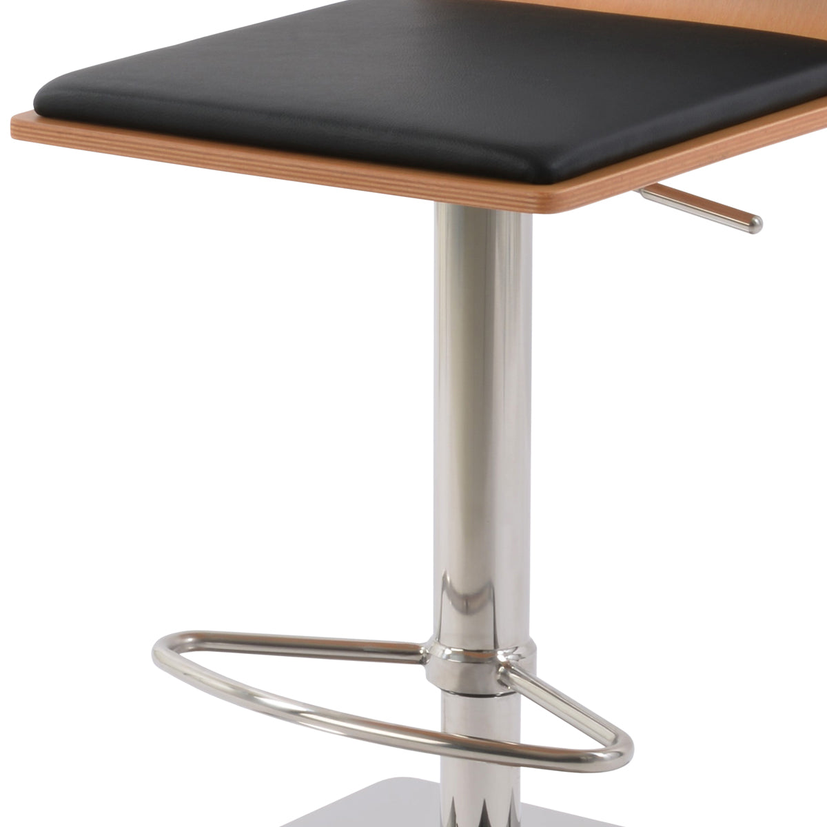 Corona Half Footrest Piston Stool-Leather