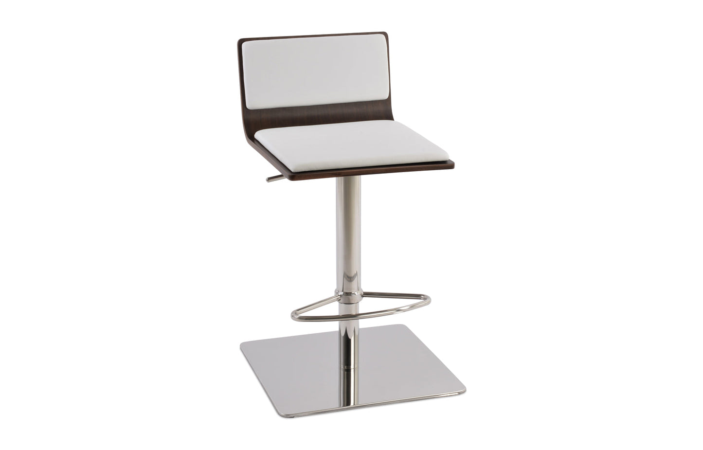 Corona Half Footrest Piston Stool-Leather