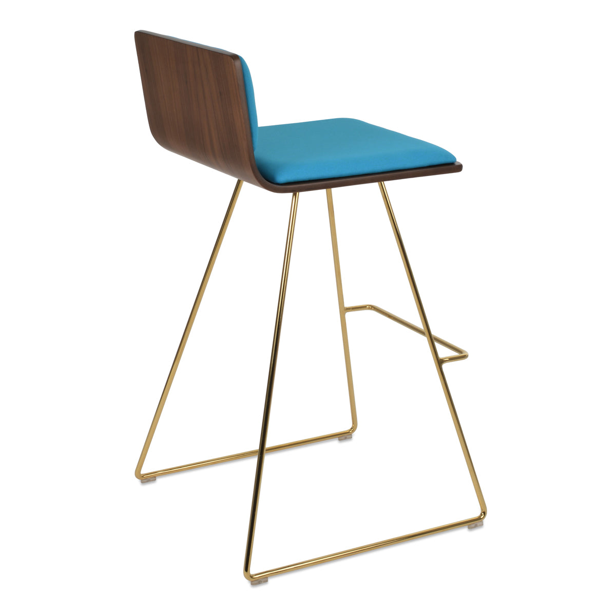 Corona Wire Bar Stool-Fabric