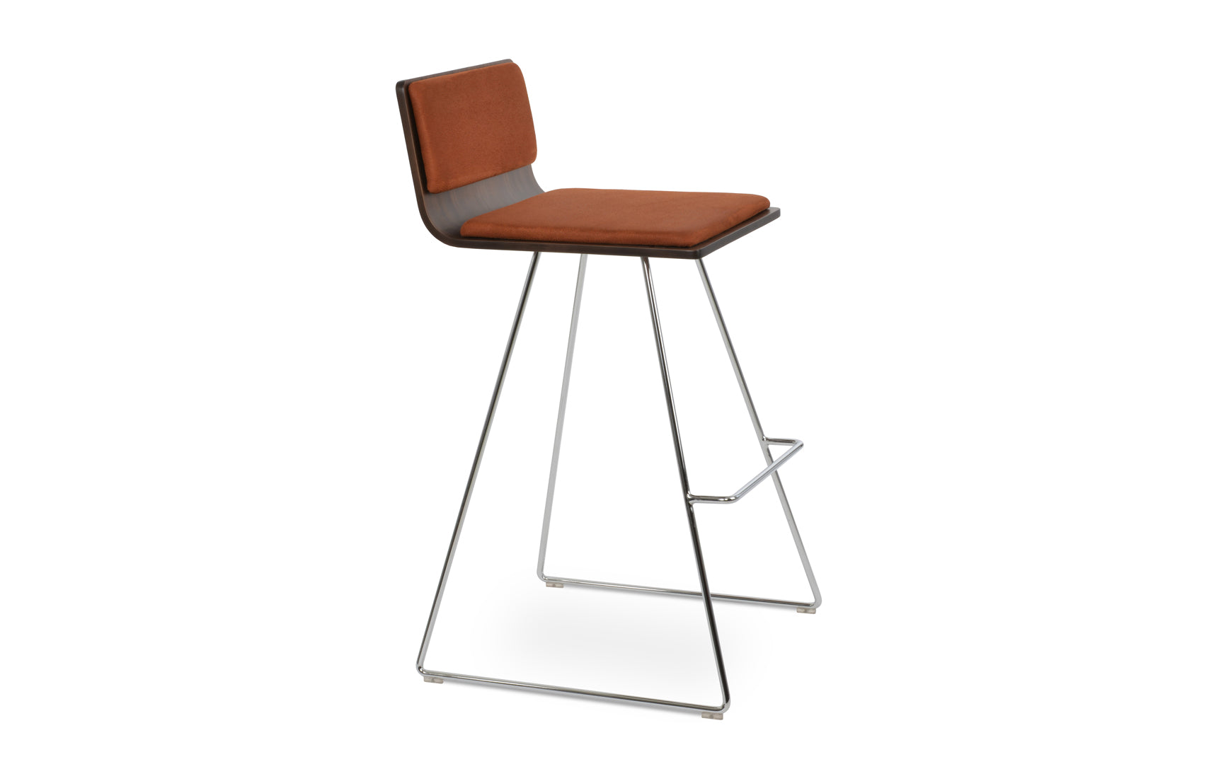 Corona Wire Bar Stool-Fabric