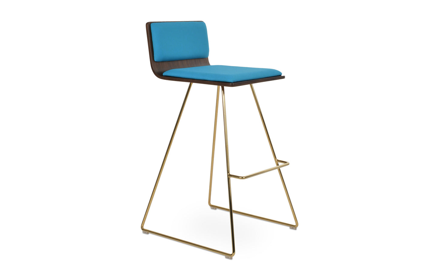 Corona Wire Bar Stool-Fabric