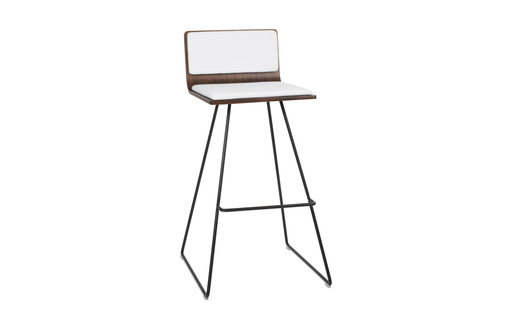 Corona Wire Bar Stool-Leather