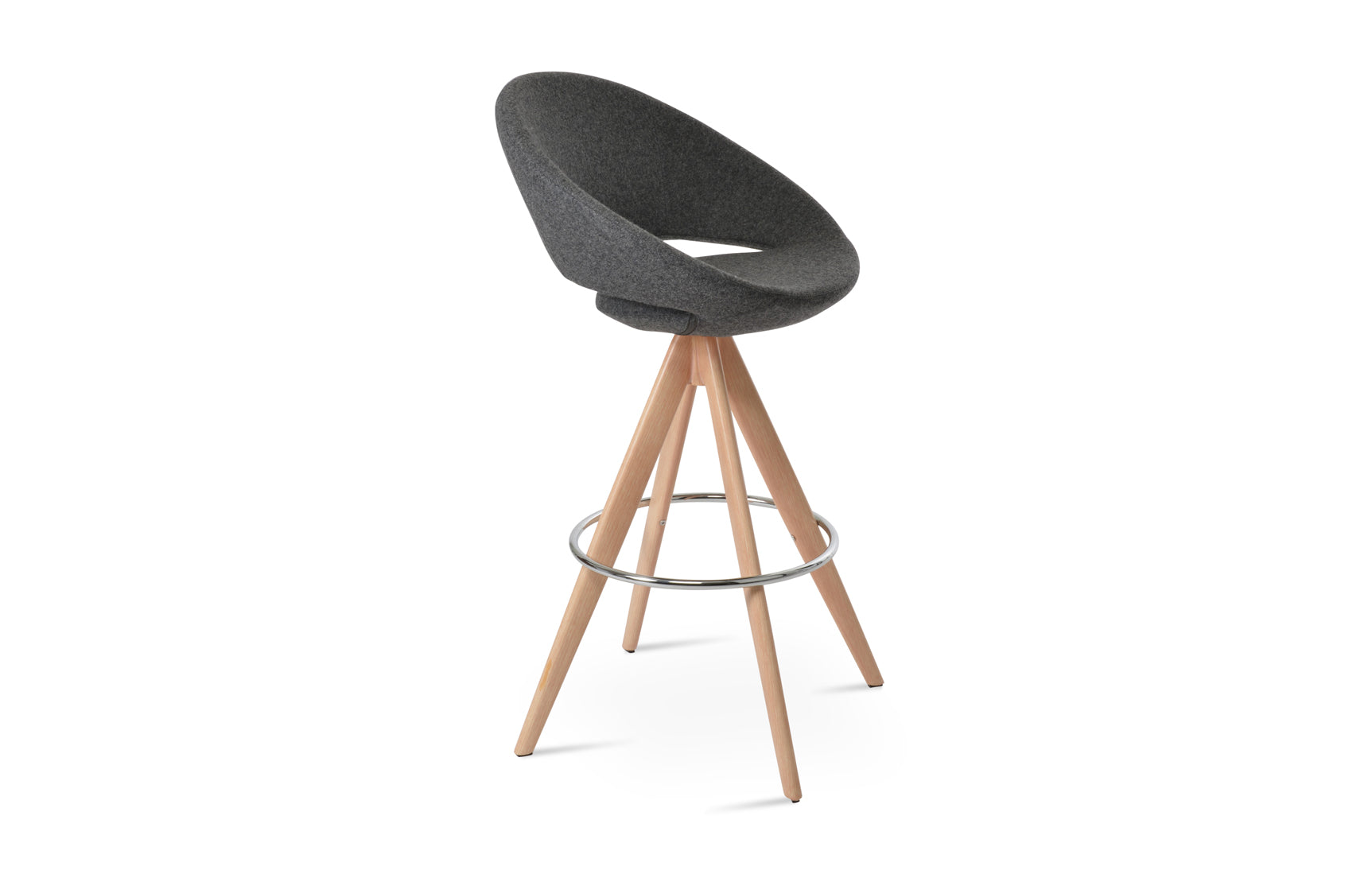 Crescent Pyramid-MW Swivel Stool