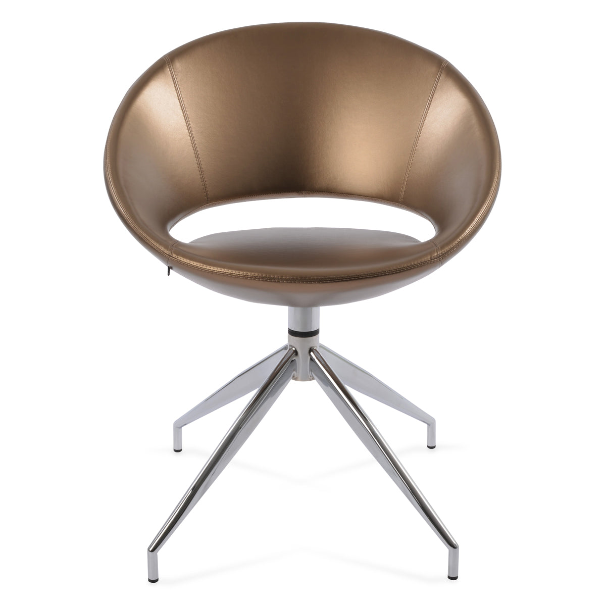 Crescent Spider Swivel Dining Chair