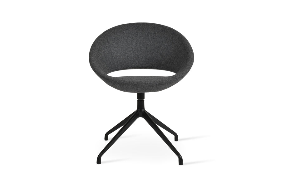 Crescent Spider Swivel Dining Chair