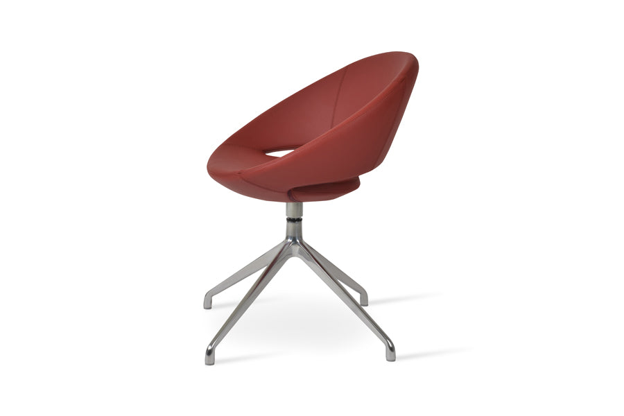 Crescent Spider Swivel Dining Chair