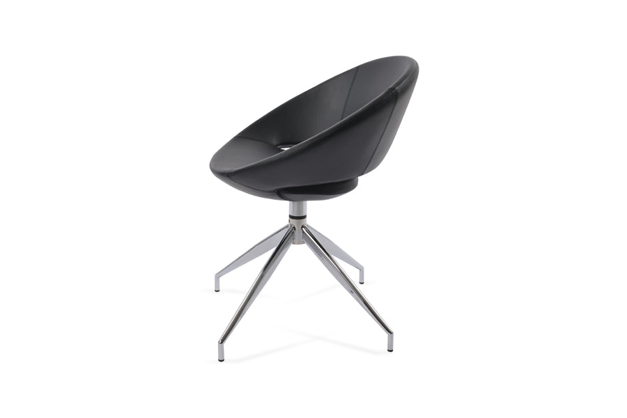 Crescent Spider Swivel Dining Chair