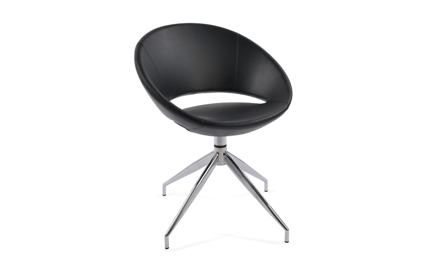 Crescent Spider Swivel Dining Chair