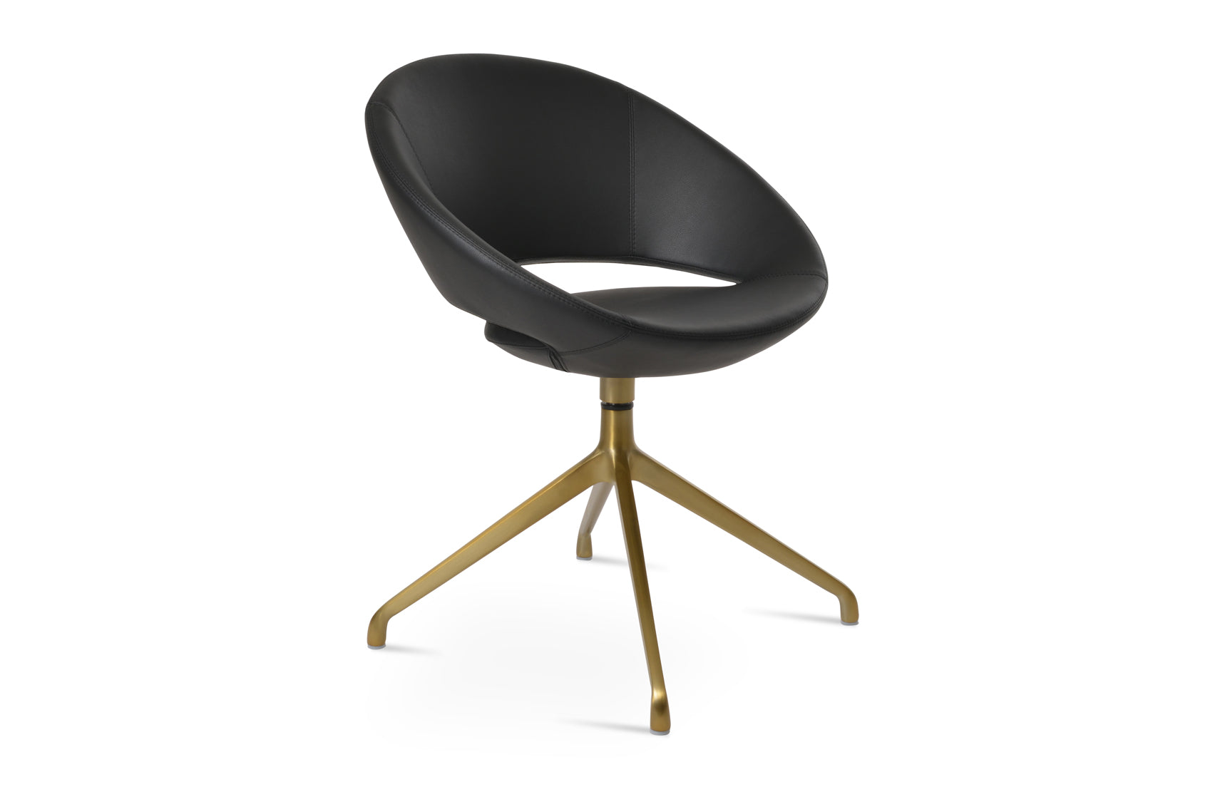 Crescent Spider Swivel Dining Chair