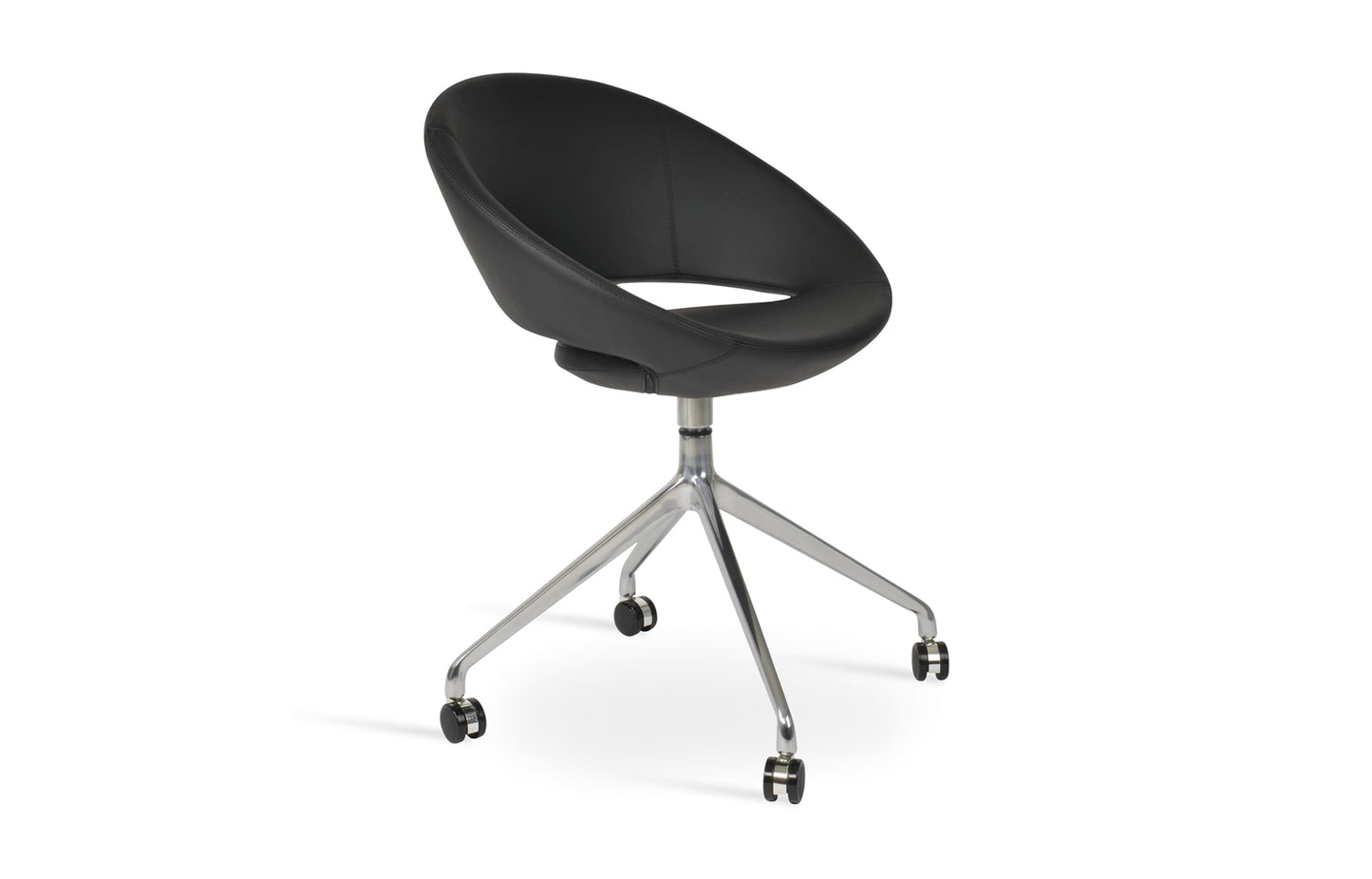 Crescent Spider Swivel Dining Chair