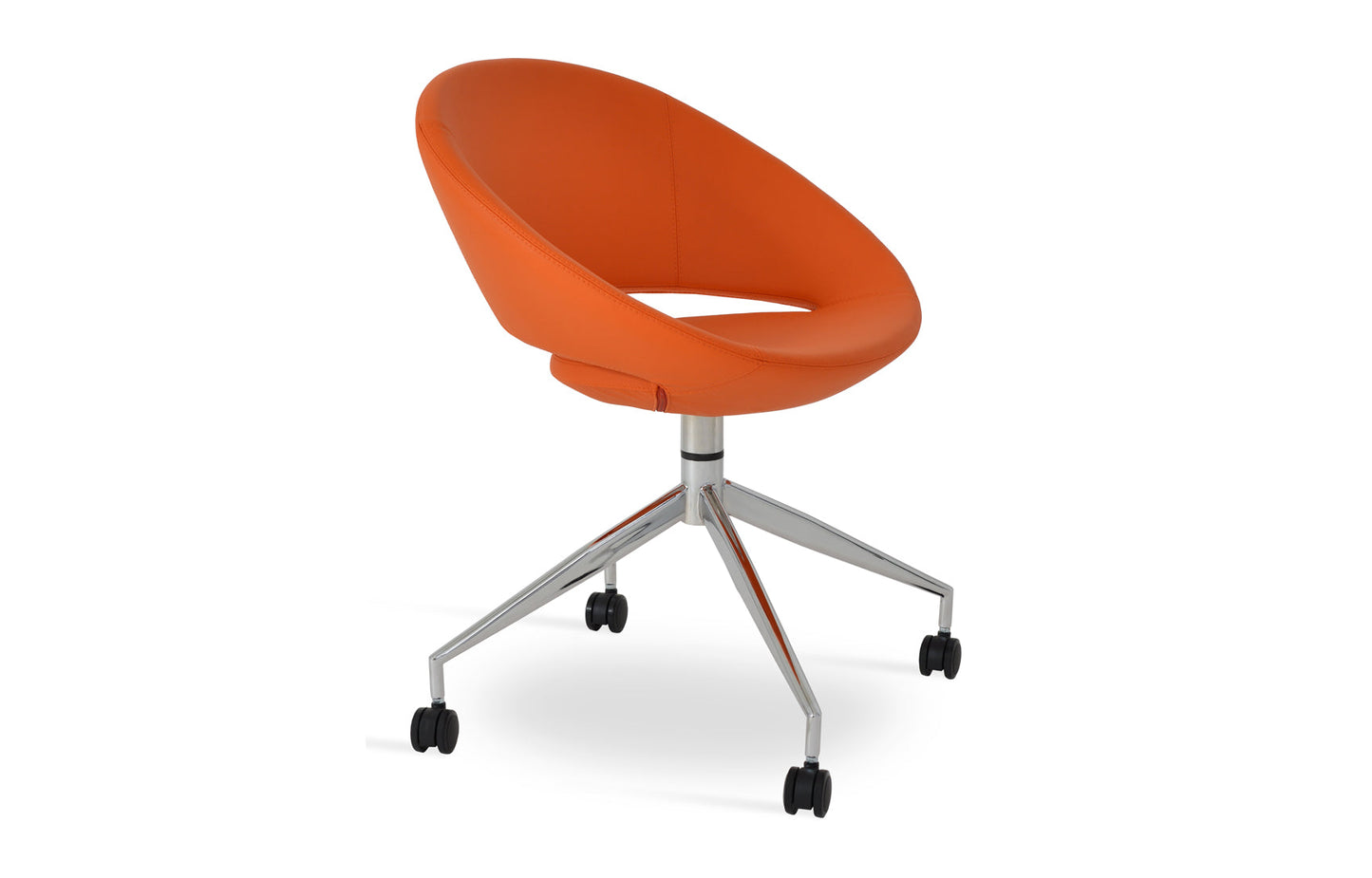 Crescent Spider Swivel Dining Chair